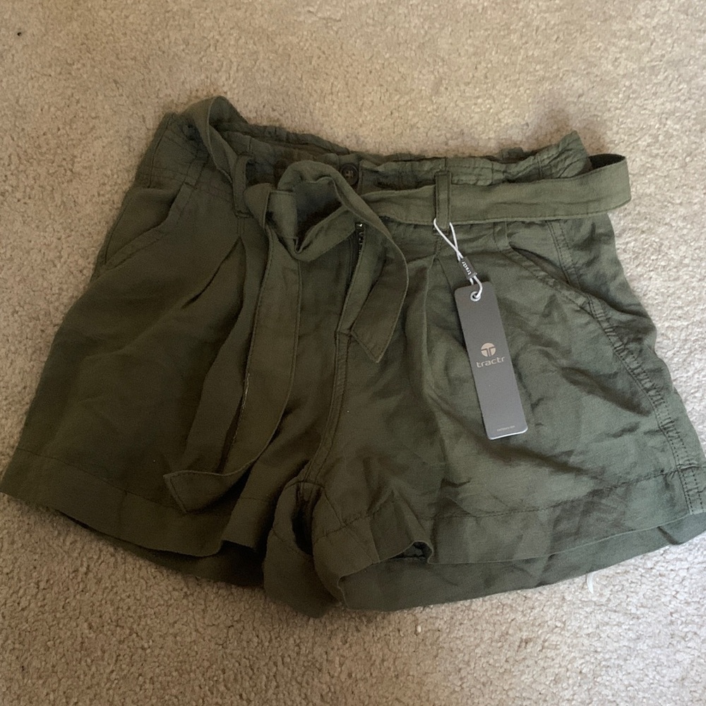 Knock Knock Forest Green Women's Cargo Shorts